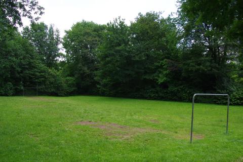 Ansicht des Bolzplatzes