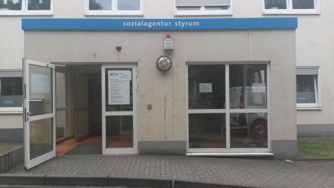 Eingang der Sozialagentur Styrum