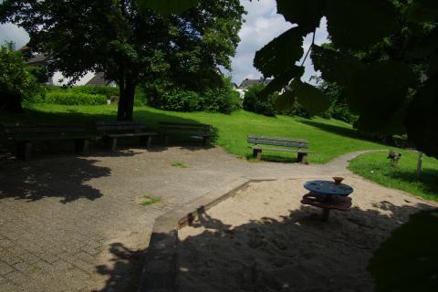 Sandkasten auf dem Spielplatz