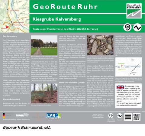GeoRoute Ruhr - Kiesgrube Kalversberg Mülheim an der Ruhr GeoRoute Ruhr - Kiesgrube Kalversberg Mülheim an der Ruhr