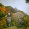 Der Bismarckturm als Aussichtsplattform: Blick auf Mülheim.