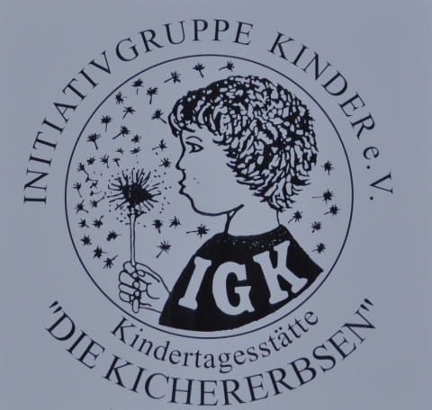 Logo der Initiativgruppe Kinder e. V. "Kichererbsen" Logo Kichererbsen
