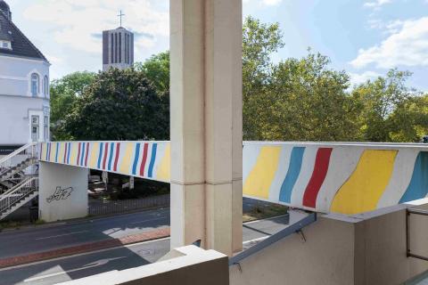 Brands, Will: Farbgestaltung (Brücke über Dickswall), 1978/1979; Foto: Ralf Raßloff 2020.