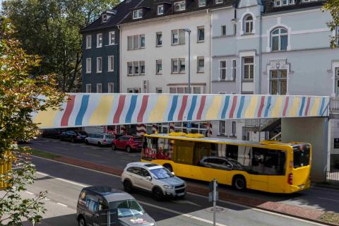 Brands, Will: Farbgestaltung (Brücke über Dickswall), 1978/1979; Foto: Ralf Raßloff 2020.