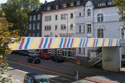 Brands, Will: Farbgestaltung (Brücke über Dickswall), 1978/1979; Foto: Ralf Raßloff 2020.