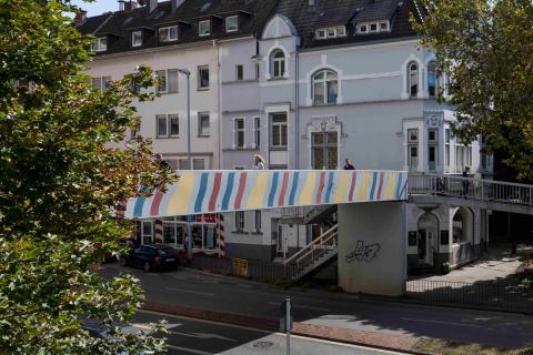 Brands, Will: Farbgestaltung (Brücke über Dickswall), 1978/1979; Foto: Ralf Raßloff 2020.