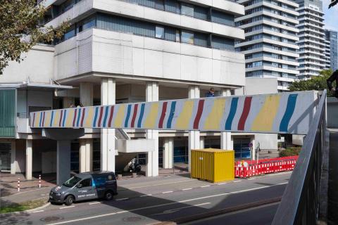 Brands, Will: Farbgestaltung (Brücke über Dickswall), 1978/1979; Foto: Ralf Raßloff 2020.