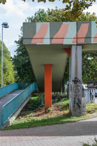 Brands, Will: Farbgestaltung (Brücke über Tourainer Ringe) 1978/1979; Foto: Ralf Raßloff 2020.