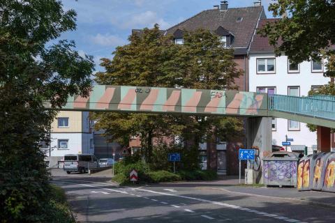 Brands, Will: Farbgestaltung (Brücke über Tourainer Ringe) 1978/1979; Foto: Ralf Raßloff 2020.