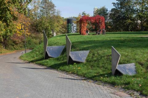 Koch, Diethelm: Drei Quadrate, 1993; Foto: Kunstmuseum Mülheim an der Ruhr/ Ralf Rassloff 2020.