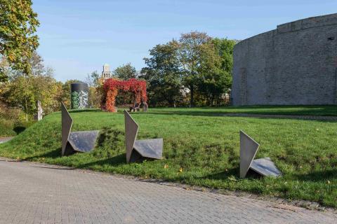 Koch, Diethelm: Drei Quadrate, 1993; Foto: Kunstmuseum Mülheim an der Ruhr/ Ralf Rassloff 2020.