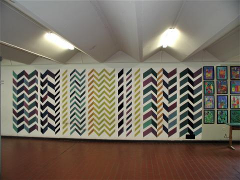 Netzewitz, Karlheinz: Wandbild; Foto: Kunstmuseum Mülheim an der Ruhr 2007.