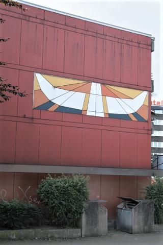 Traub, Daniel: o.T. (Wandgestaltung); Foto: Kunstmuseum Mülheim an der Ruhr 2007.