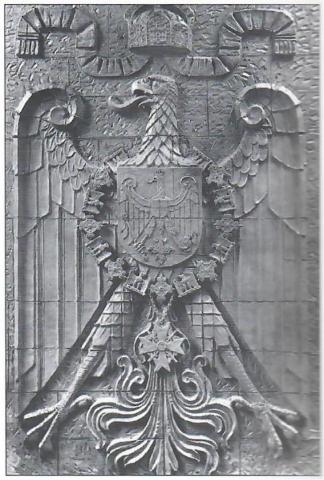 Künne, Arnold: Reichsadler-Relief, 1909; Foto: Stadtarchiv Mülheim an der Ruhr o.J.