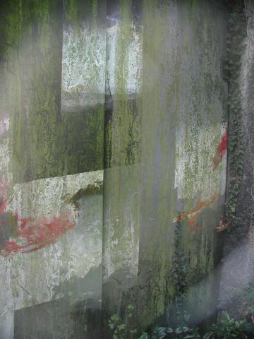 Goppelsröder, Martin: Abstrakte Wandgestaltung, Detail; Foto: Kunstmuseum Mülheim an der Ruhr 1999. 