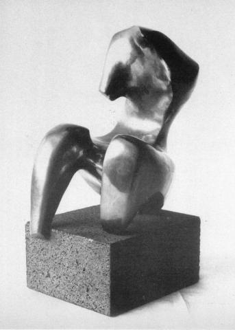 Prasse, Karl: Sitzender Torso - Bronzeminiatur, 1960, Foto: AK: Karl Prasse, Skulpturenmuseum Glaskasten Marl und Städtisches Museum, Mülheim an der Ruhr, 1983, Texte: Uwe Rüth und Karin Stempel.